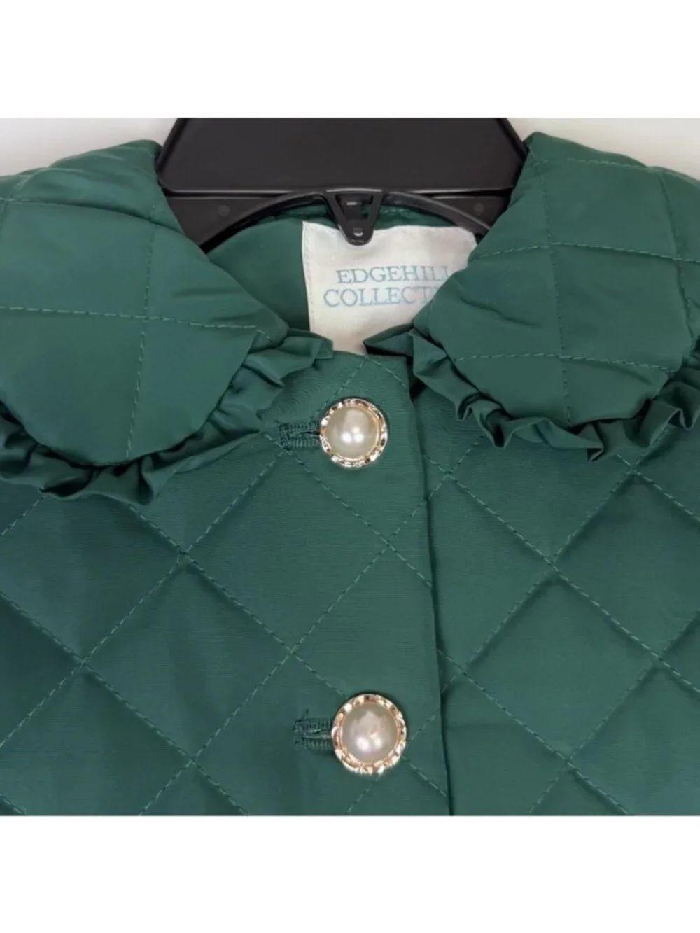 Edgehill SIZE 4T Collection Girls Quilted Green Jacket NWT Boutique